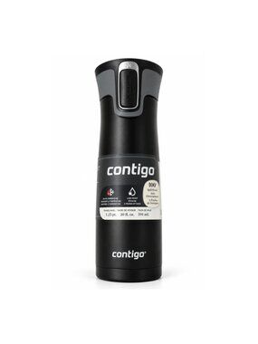 Contigo West Loop 20oz Stainless Steel Travel Mug Black Autoseal Vacuum NoSpill